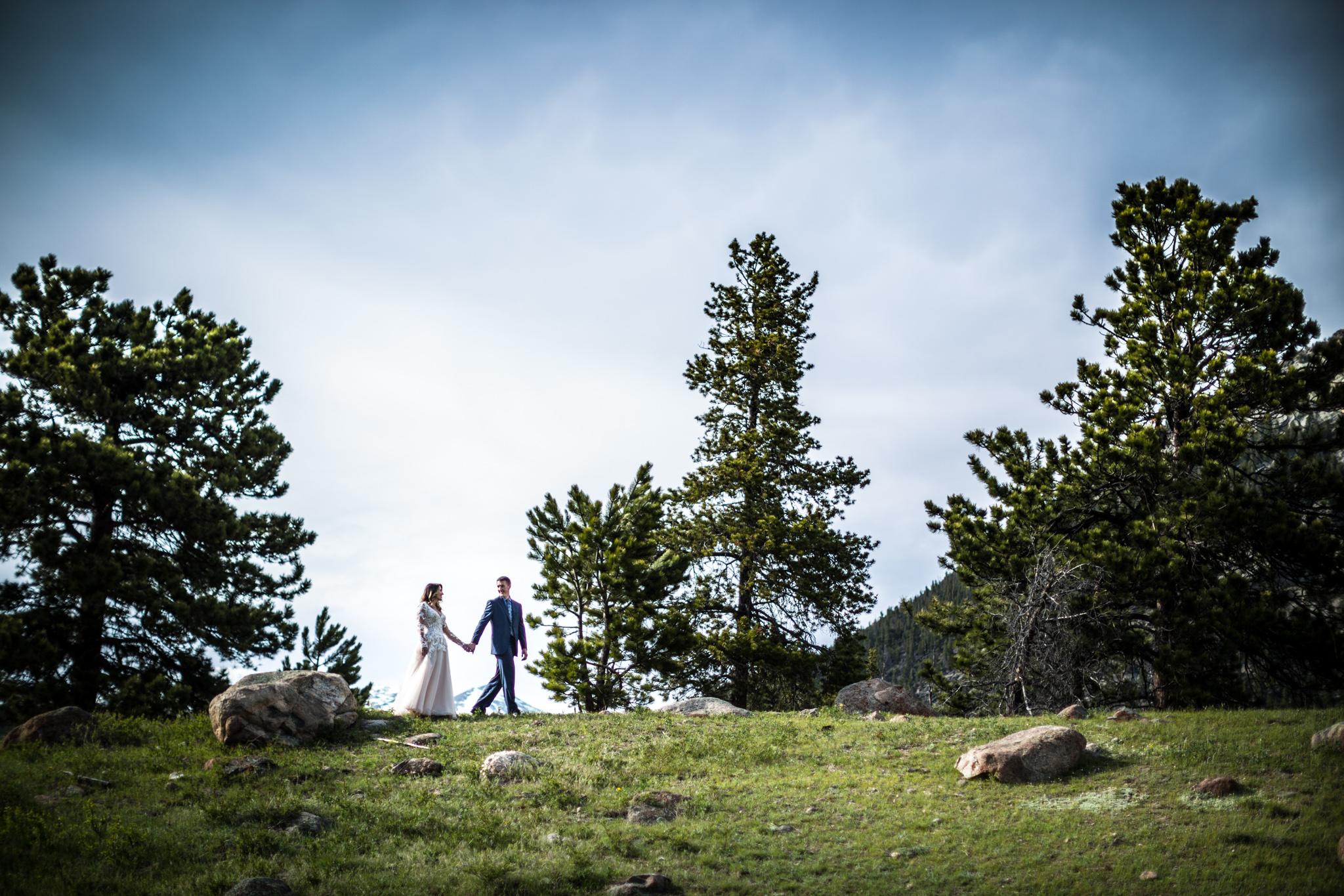 estes park after wedding photos