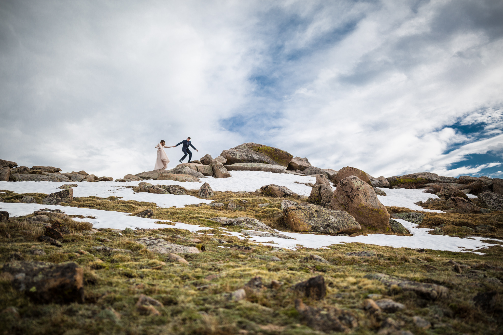 estes park after wedding photos