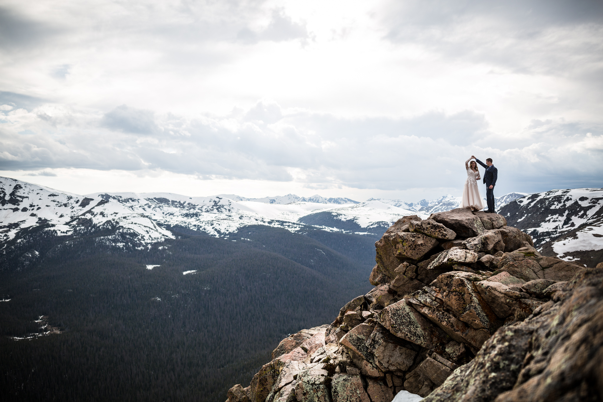 estes park after wedding photos