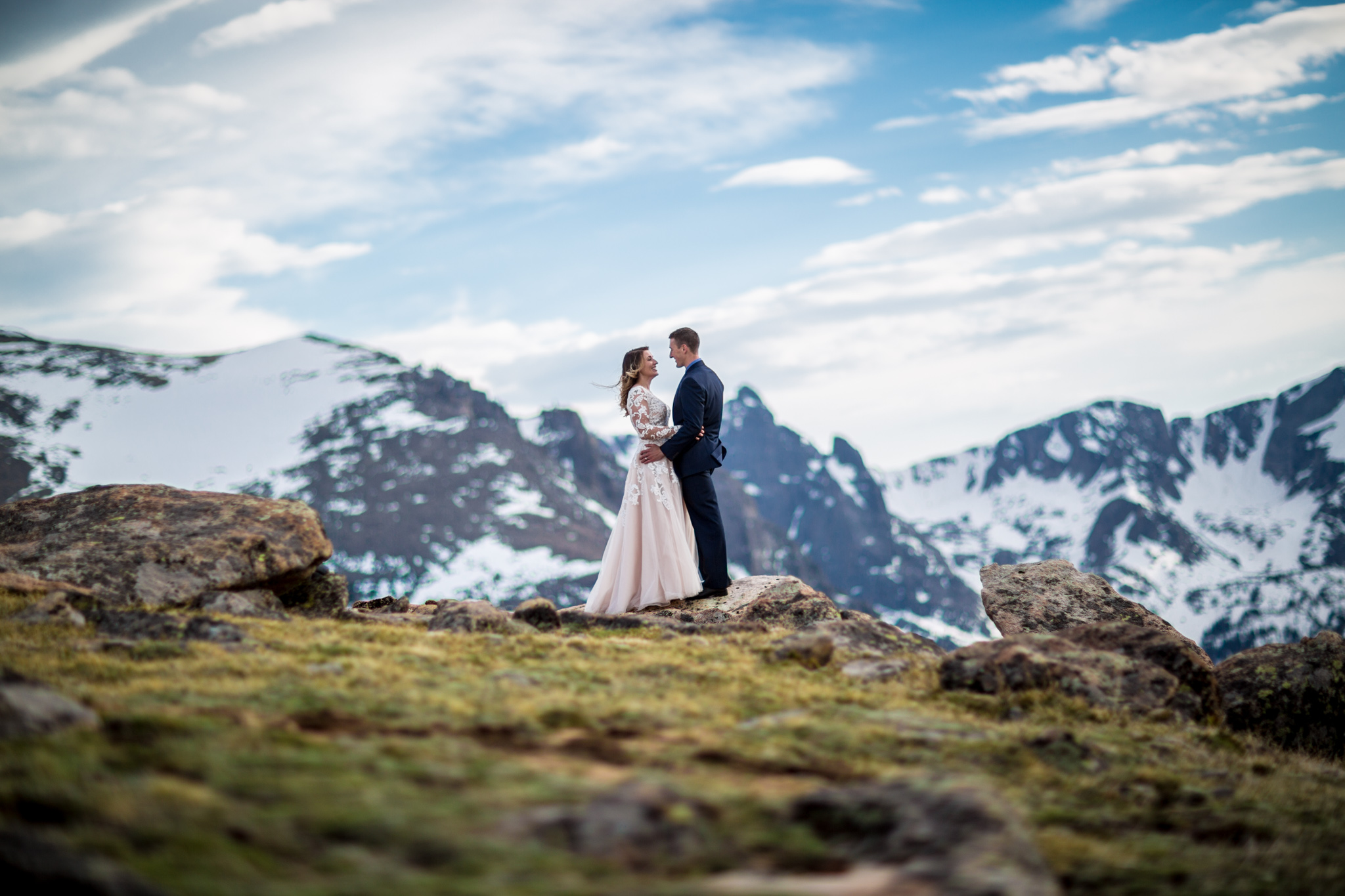 estes park after wedding photos