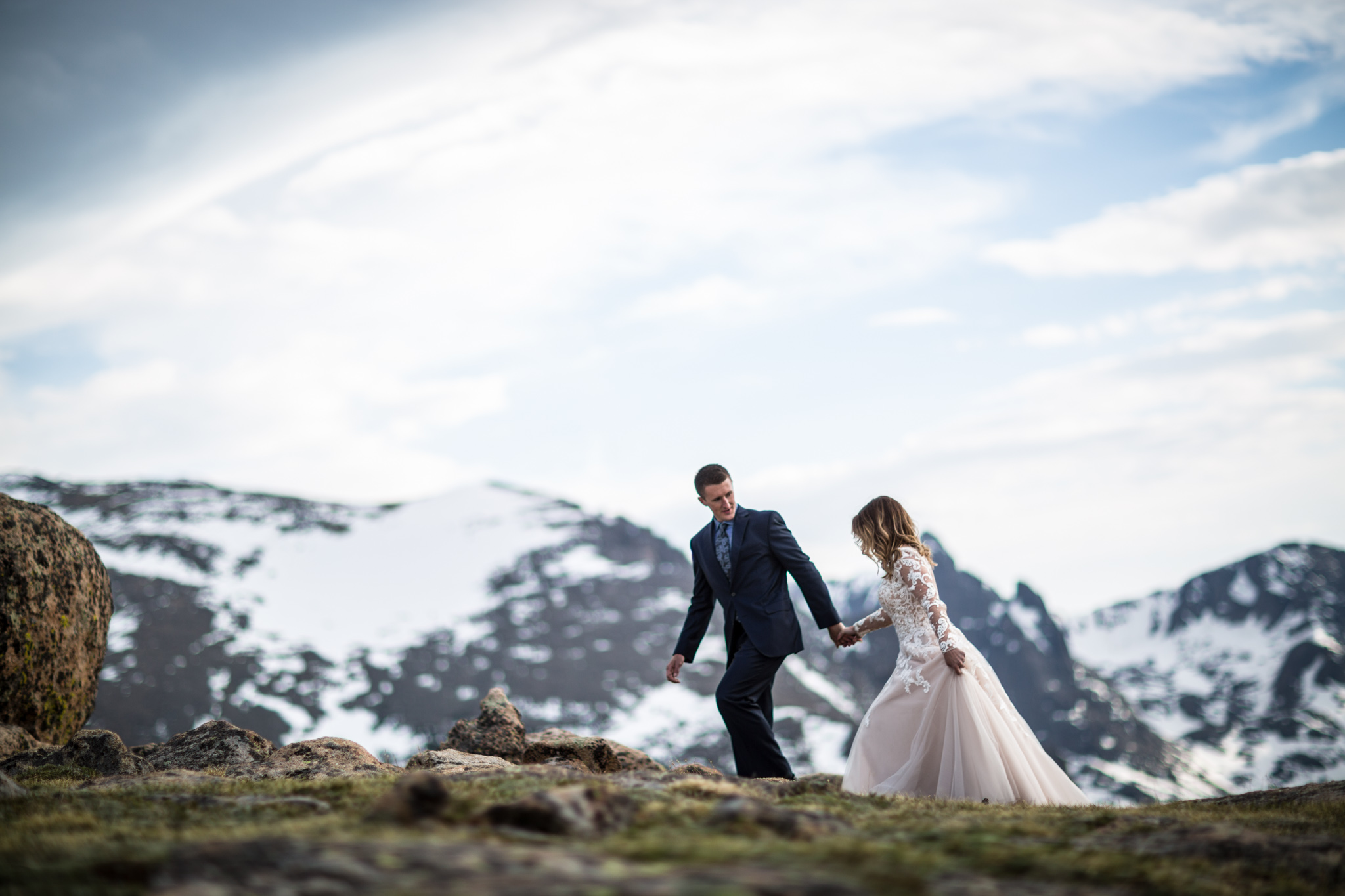 estes park after wedding photos