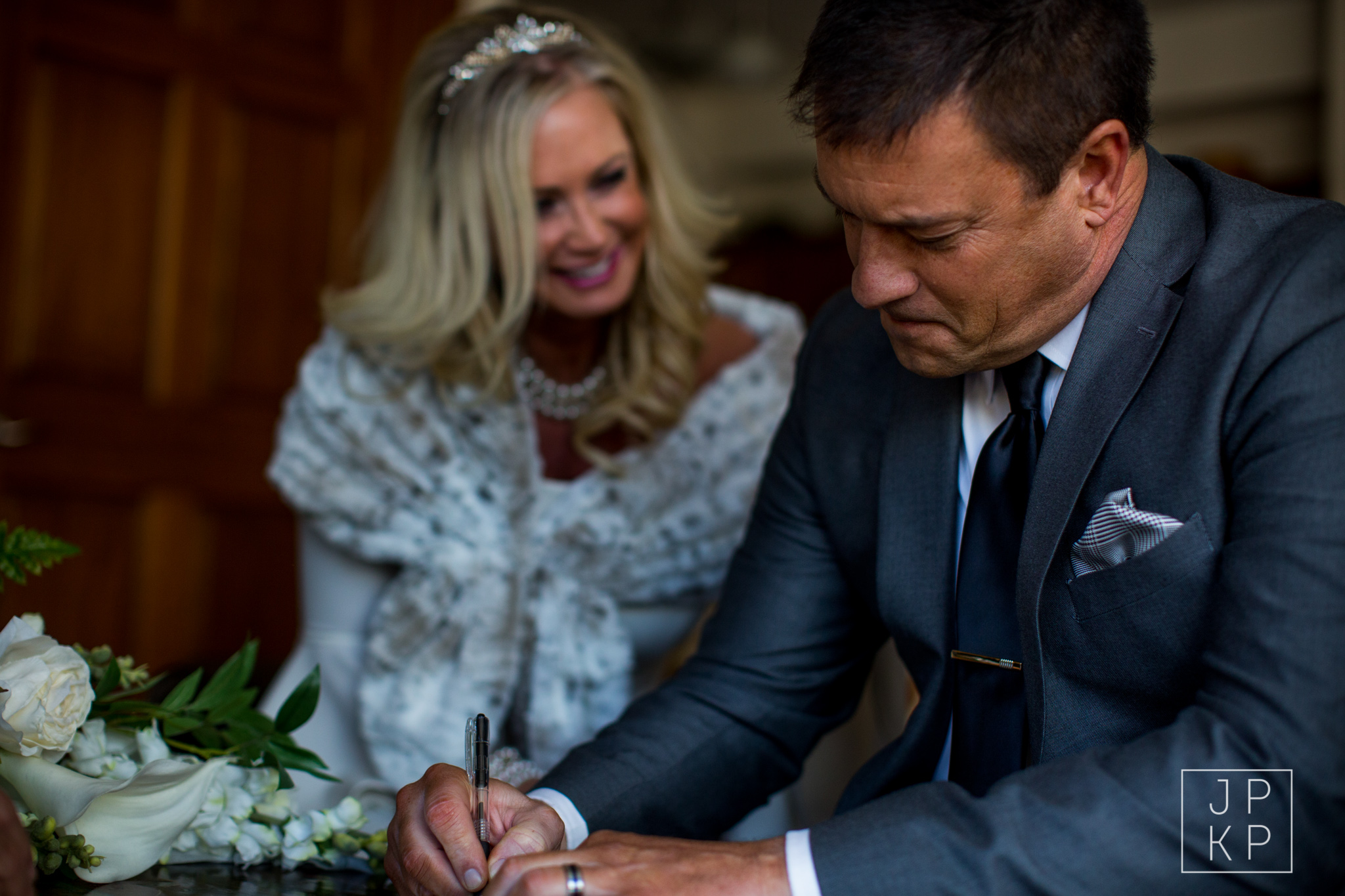 winter black canyon inn wedding