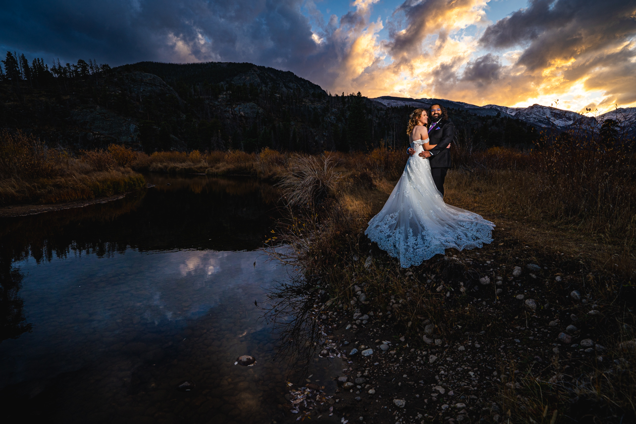 elopement photo in the rocky mountains of colorado, by pyle photography