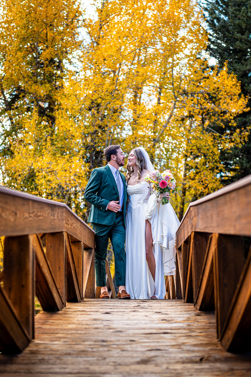 Estes Park wedding photographer, Pyle Photography, captures newlywed couple at the Black Canyon Inn, Estes Park, Colorado.