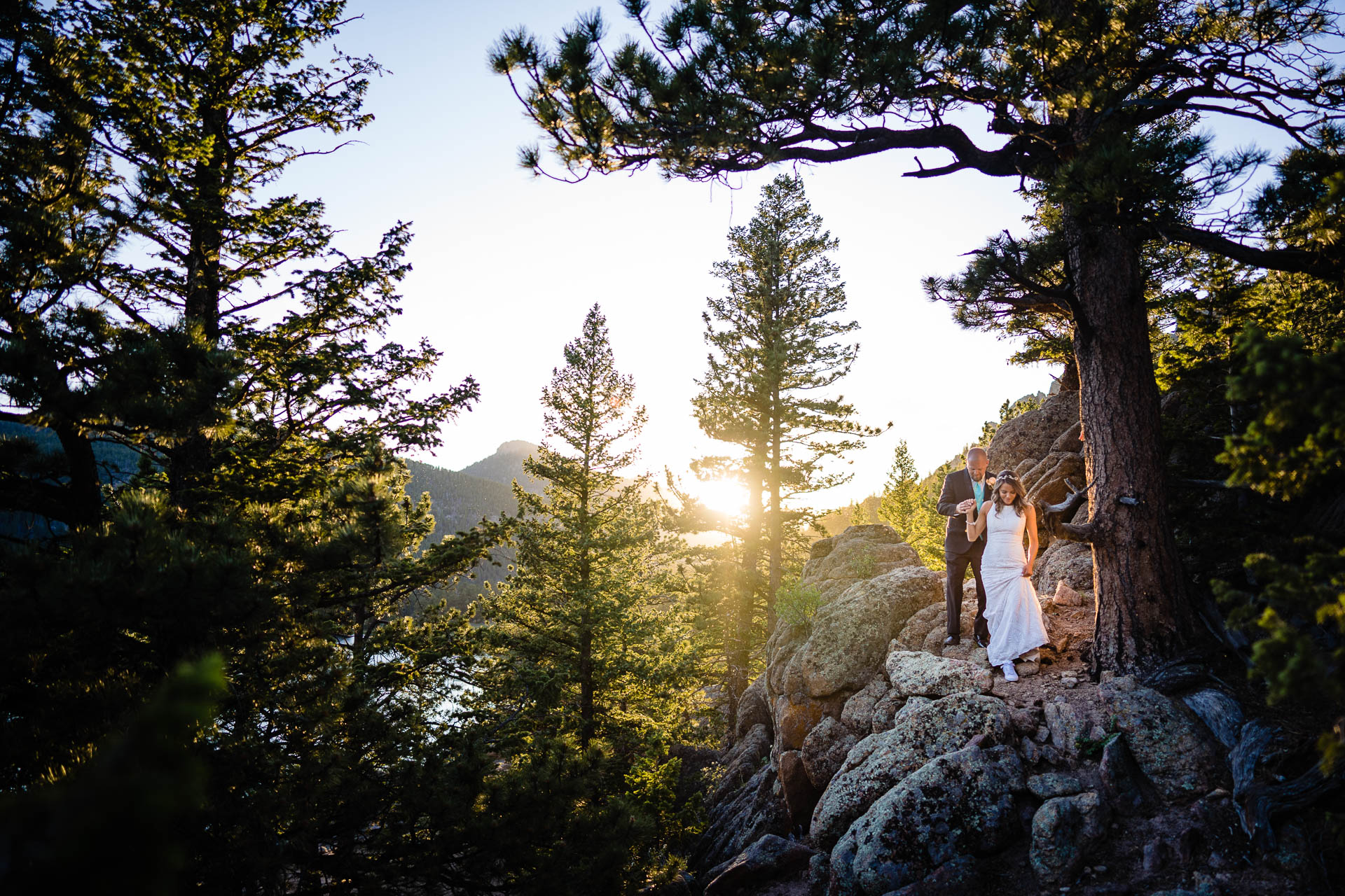 lily lake wedding photography by joe and kari pyle, estes park colorado