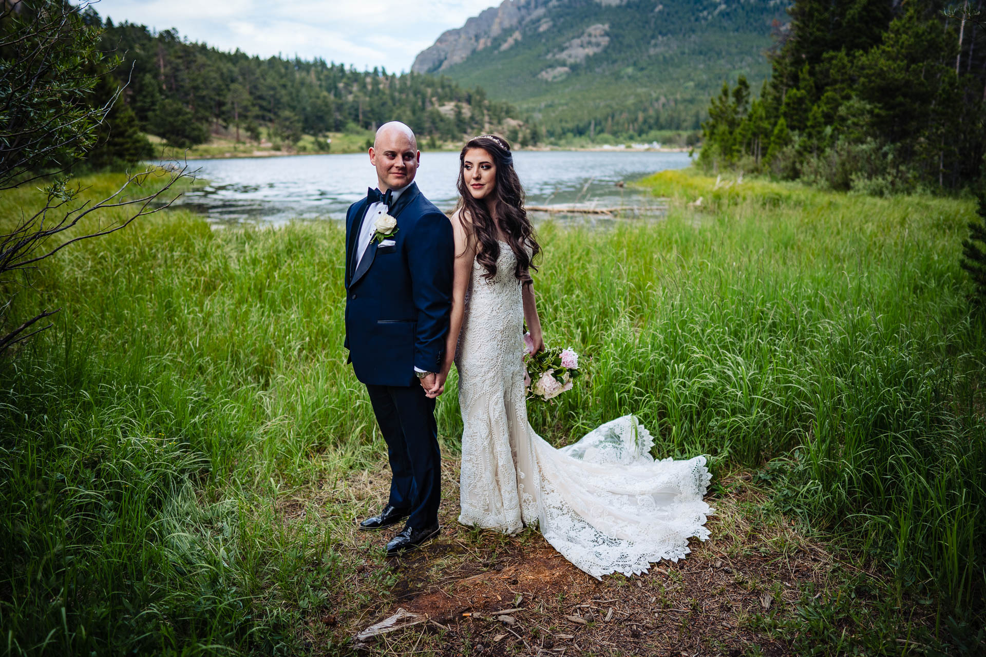 lily lake wedding photo by local estes park wedding photographers, joe and kari pyle