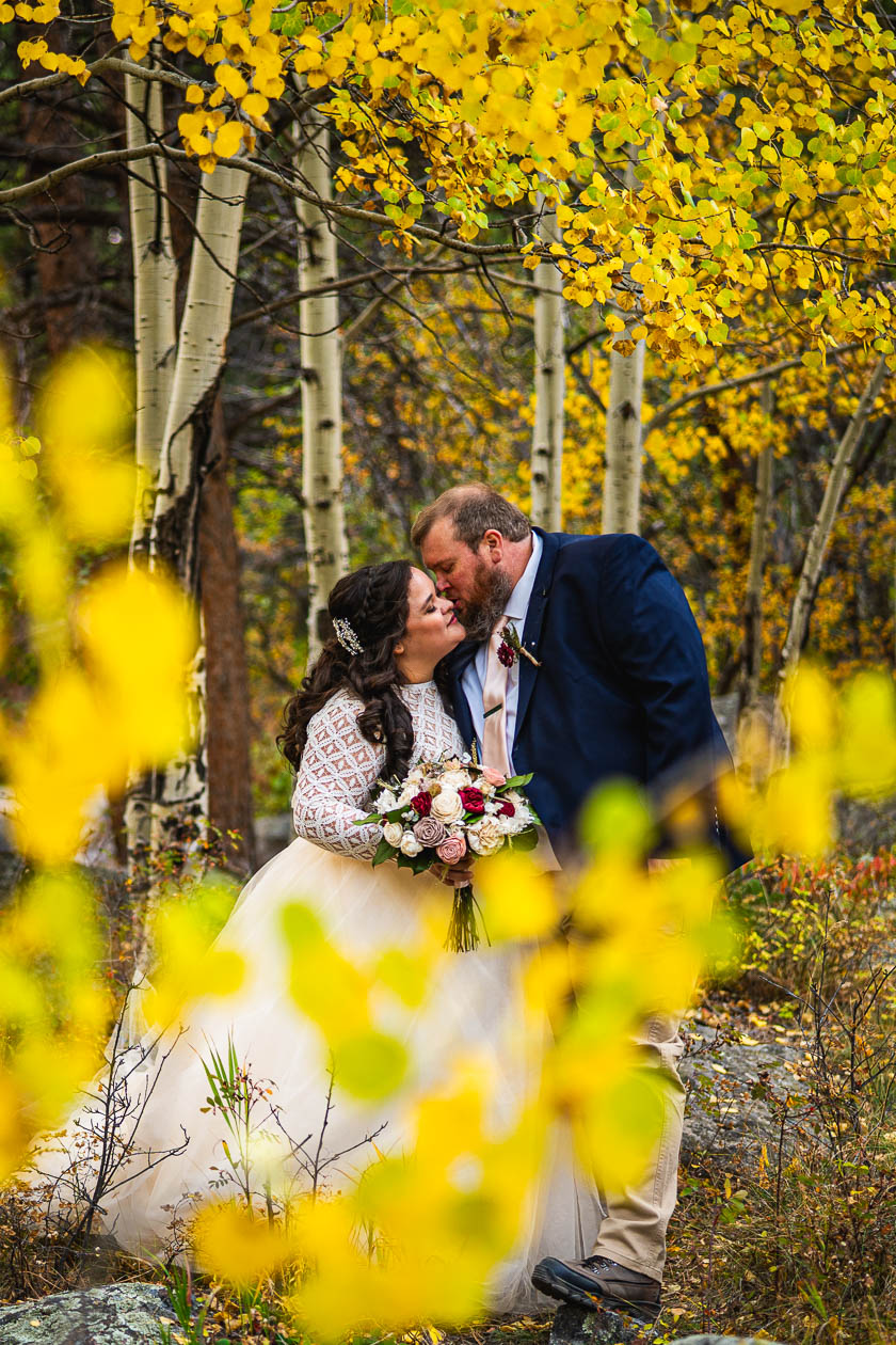 rocky mountain national park wedding photographer captures newlywed couple