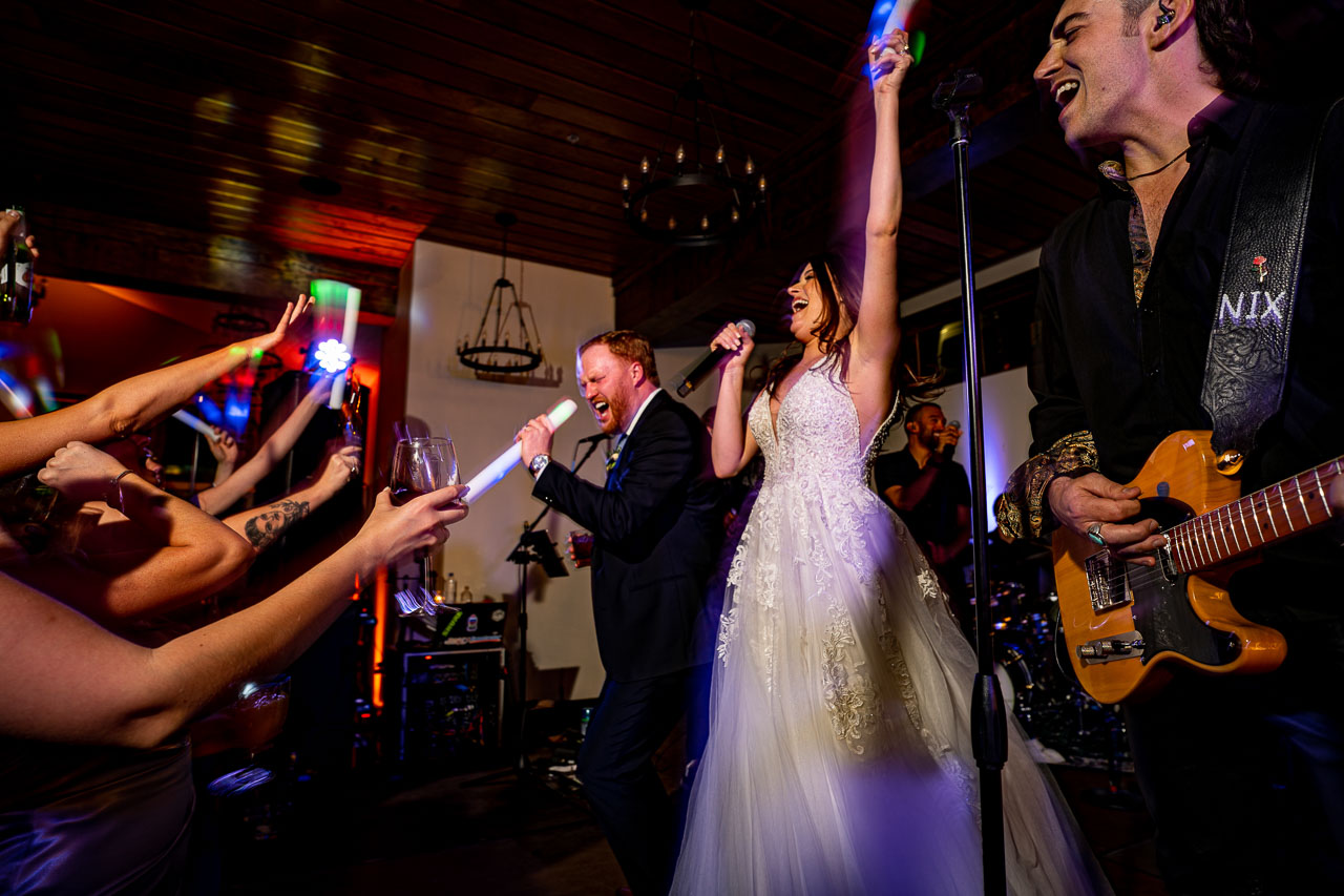 Reception photo at the boulders at black canyon inn, Estes Park Colorado