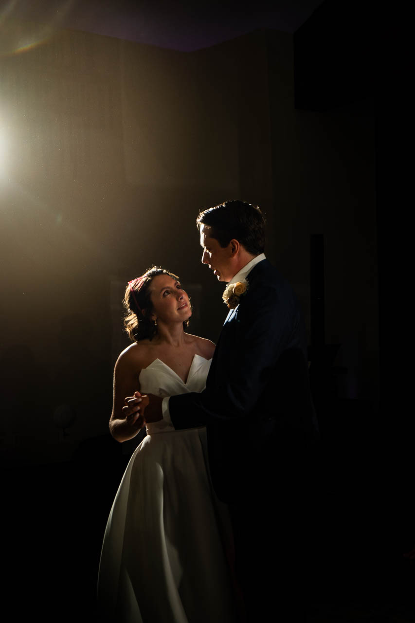 first dance with groom and bride at the Boulders at Black Canyon Inn